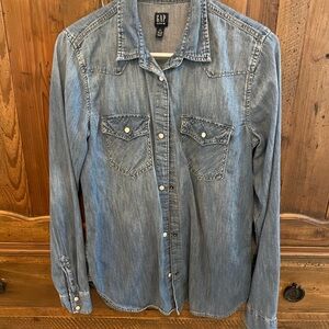 GAP Light Blue Denim Shirt